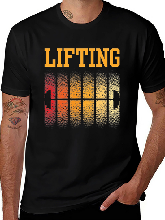 Lifting Graphic Tee - Retro Fitness Shirt