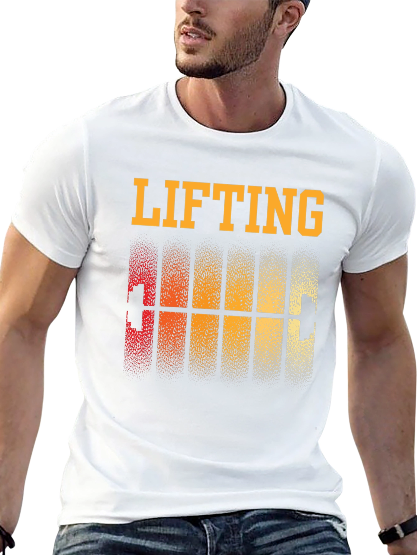 Lifting Graphic Tee - Retro Fitness Shirt