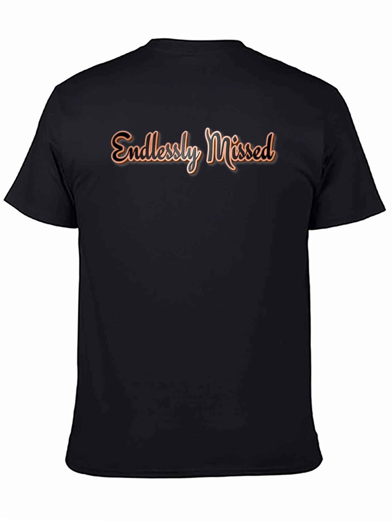 Endlessly Missed Graphic Tee - Soft Black Cotton
