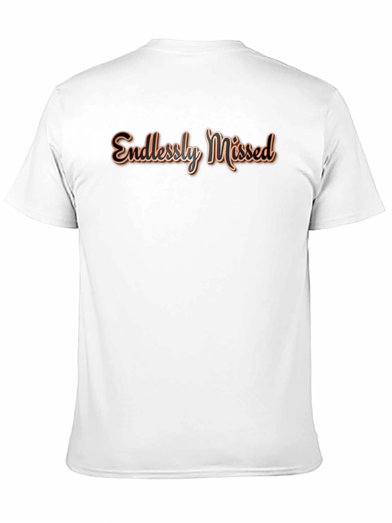 Endlessly Missed Graphic Tee - Soft Black Cotton