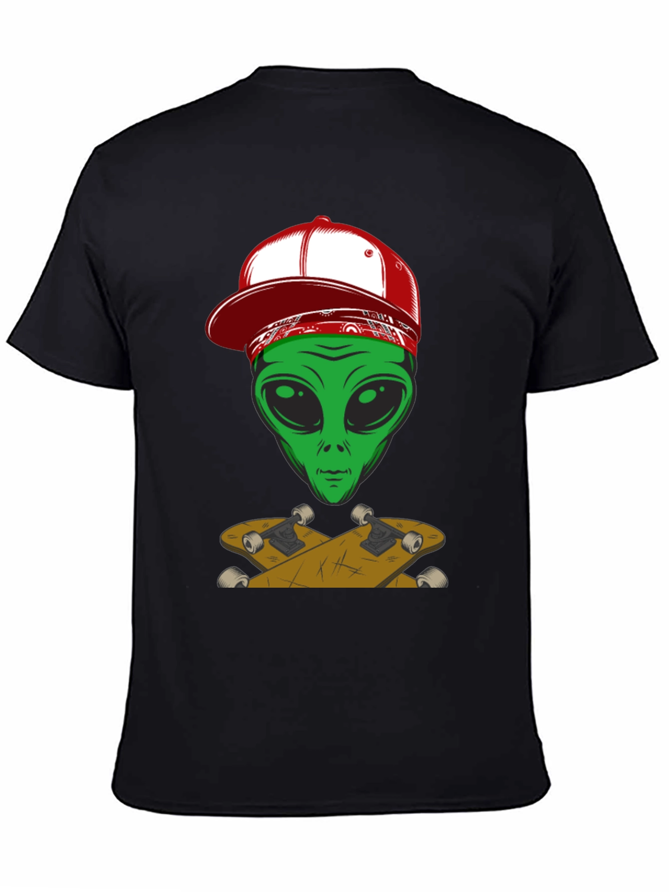 Alien Skateboarder Graphic Tee