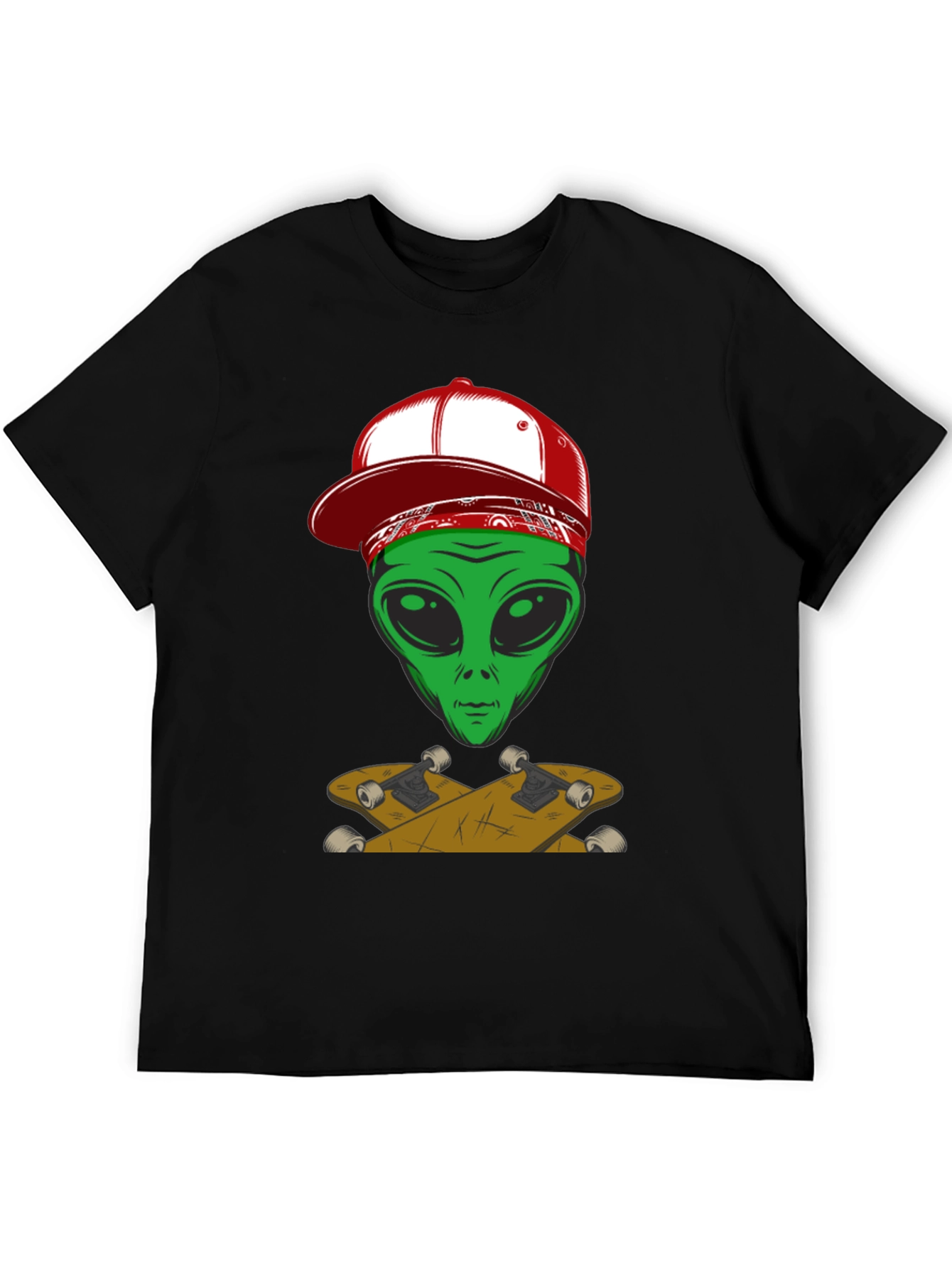 Alien Skateboarder Graphic Tee