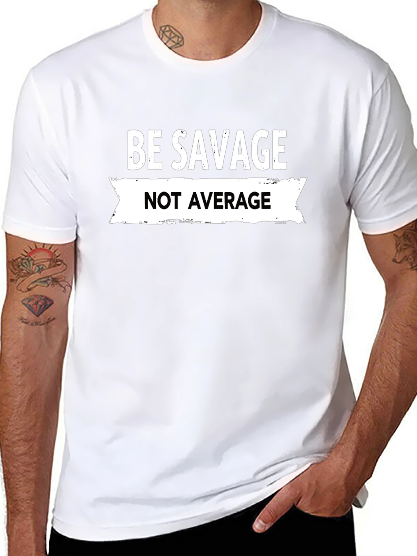 Be Savage Not Average Graphic Tee
