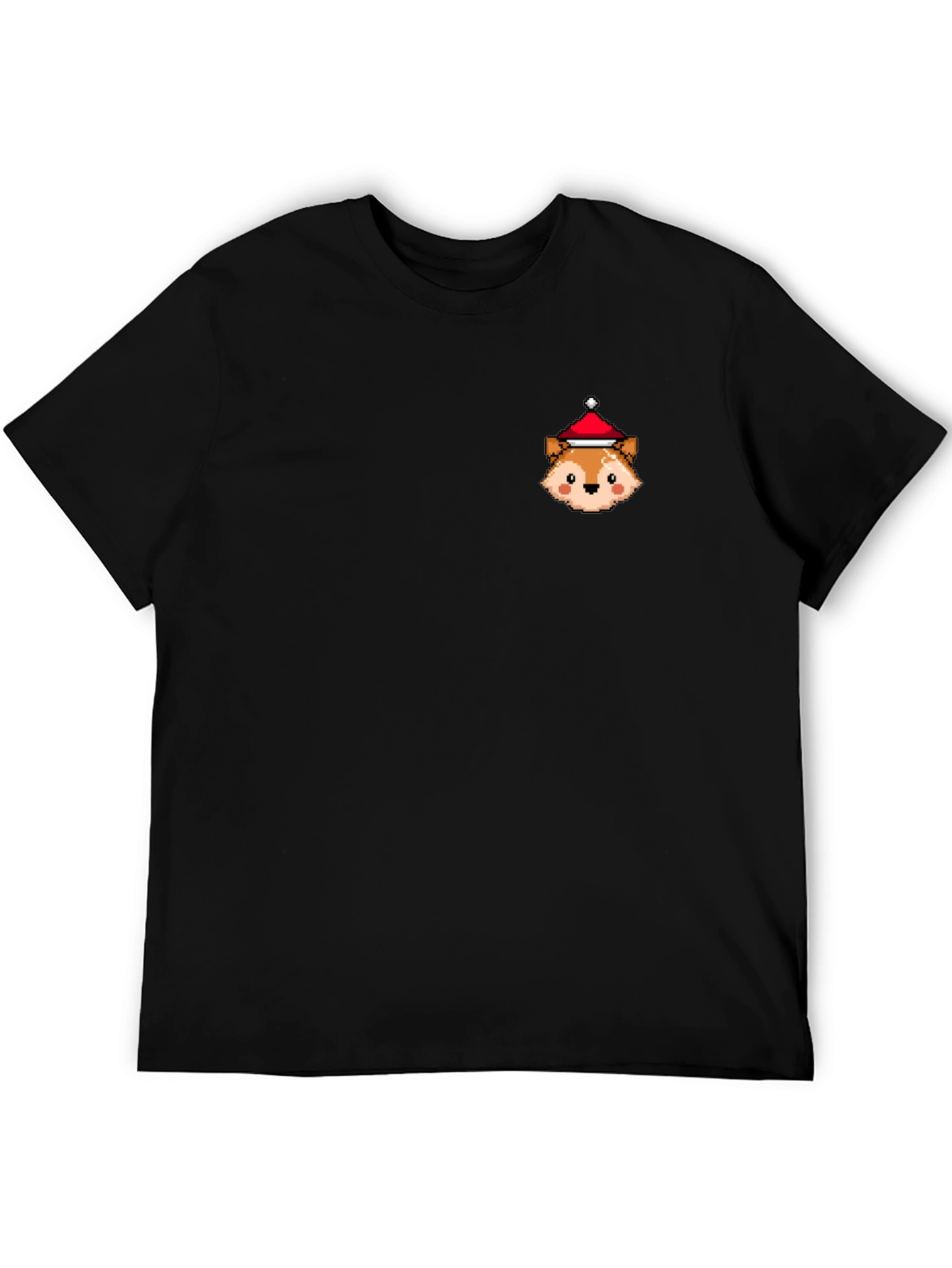 Festive Fox Pixel Art T-Shirt