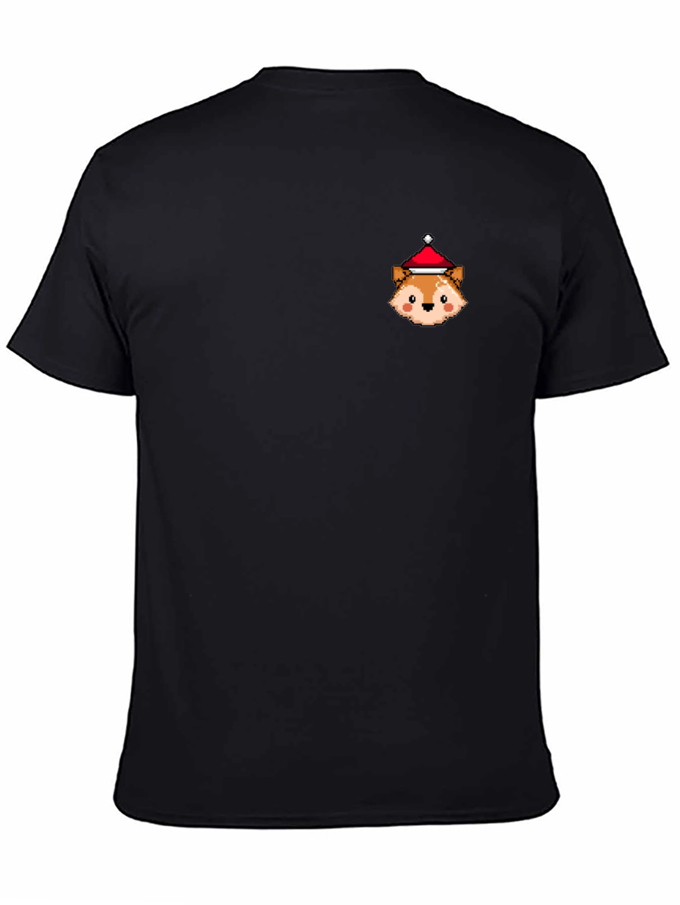 Festive Fox Pixel Art T-Shirt