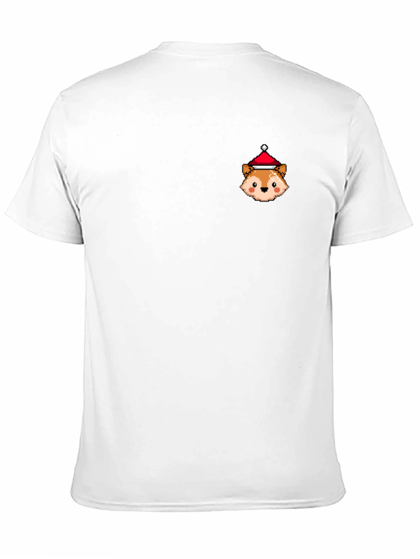 Festive Fox Pixel Art T-Shirt