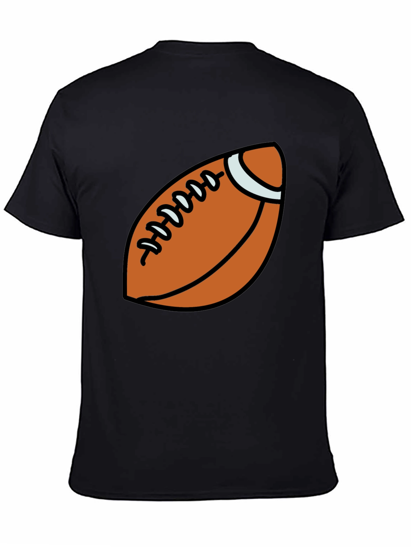 Football Graphic Black T-Shirt