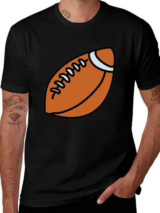 Football Graphic Black T-Shirt