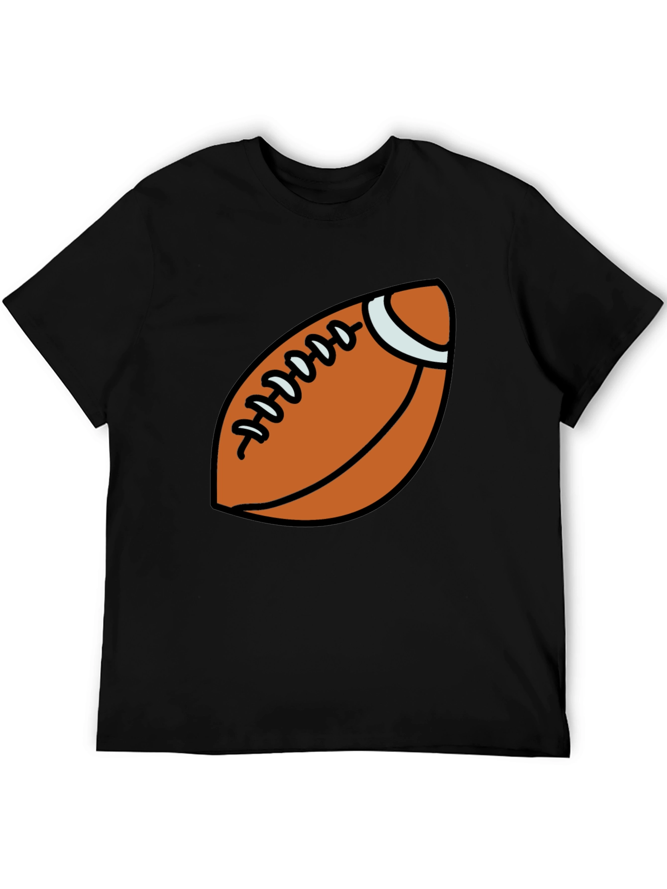 Football Graphic Black T-Shirt