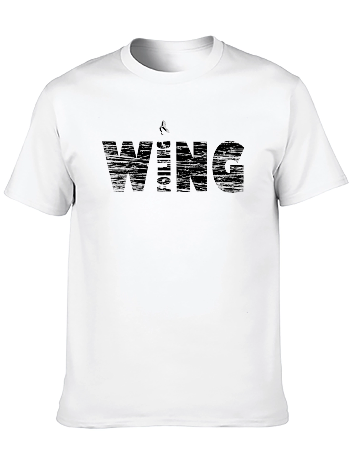 Foil Wing Surfing Graphic Tee - Black