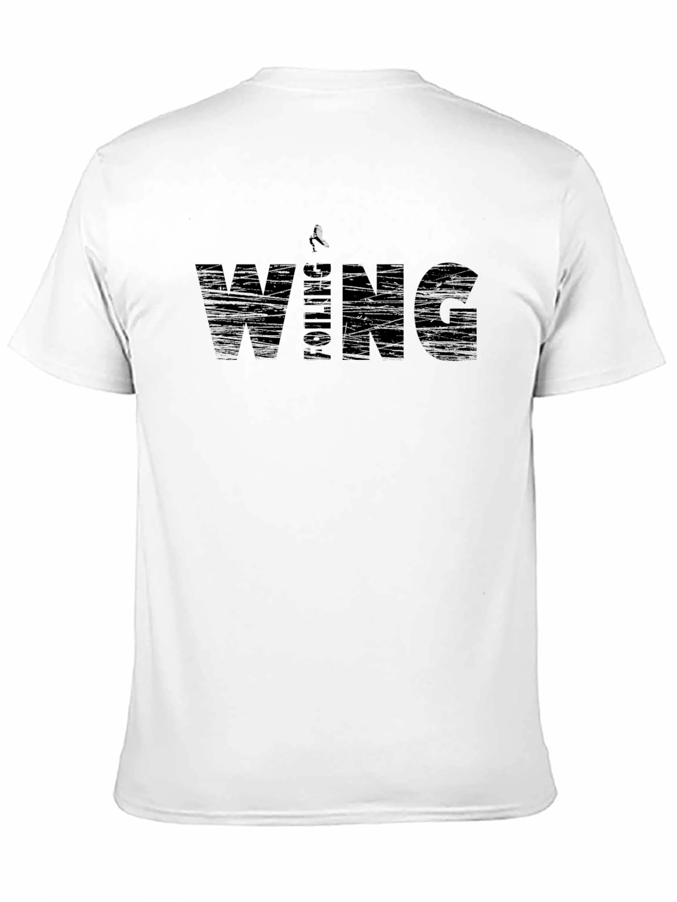 Foil Wing Surfing Graphic Tee - Black
