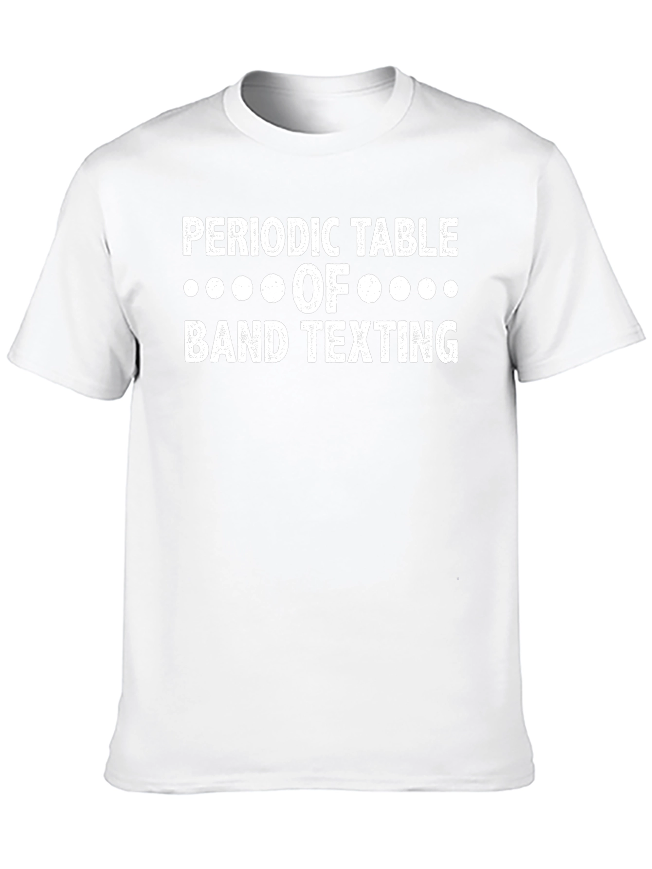 Periodic Table of Band Texting Black T-Shirt