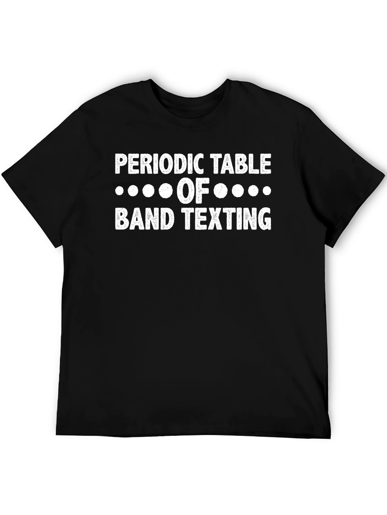 Periodic Table of Band Texting Black T-Shirt