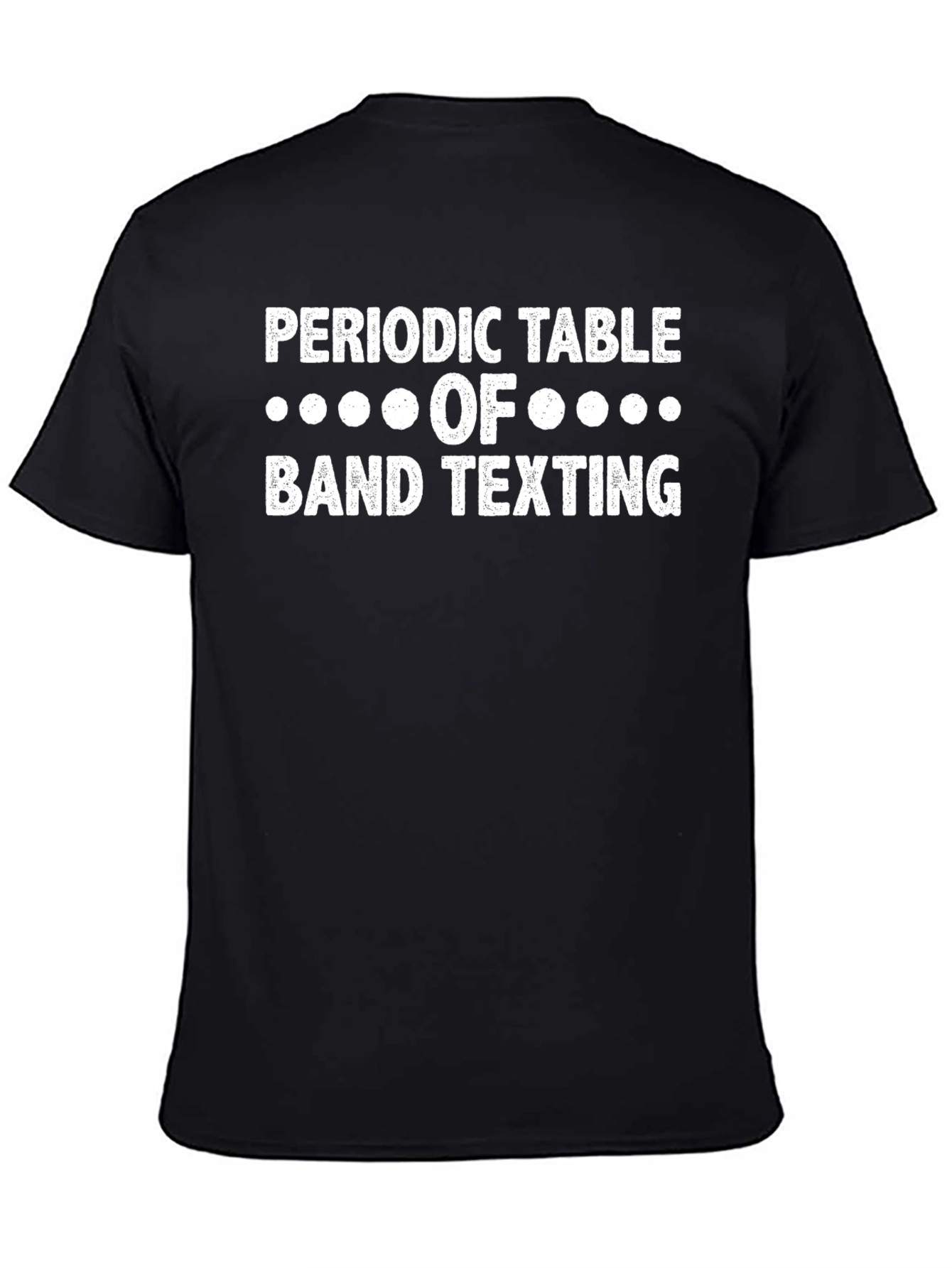 Periodic Table of Band Texting Black T-Shirt