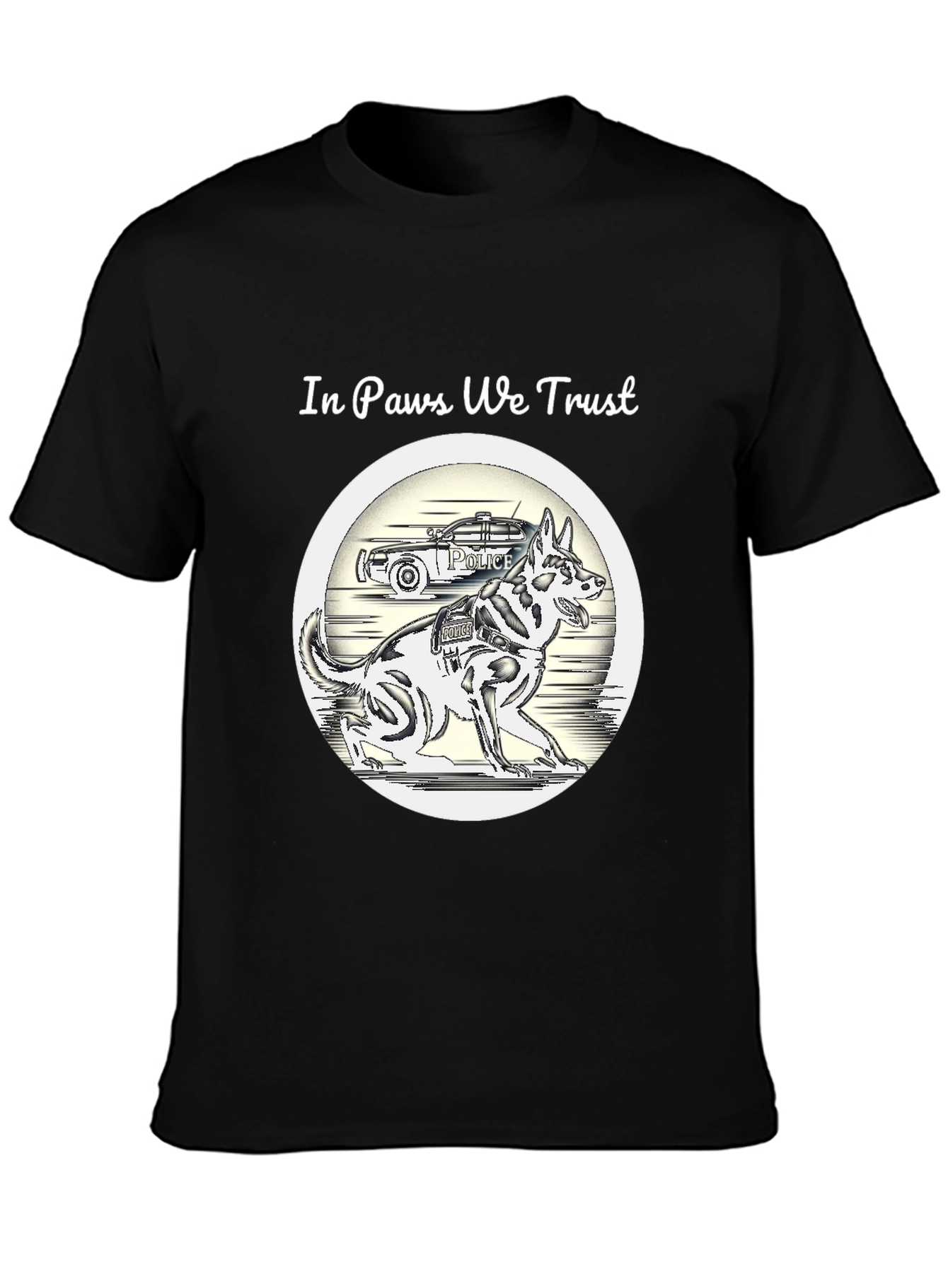 In Paws We Trust Police Dog T-Shirt