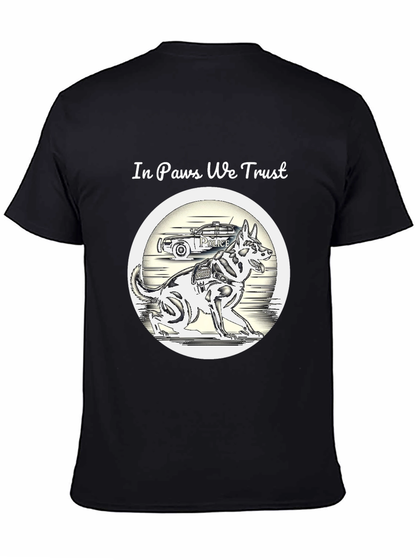 In Paws We Trust Police Dog T-Shirt