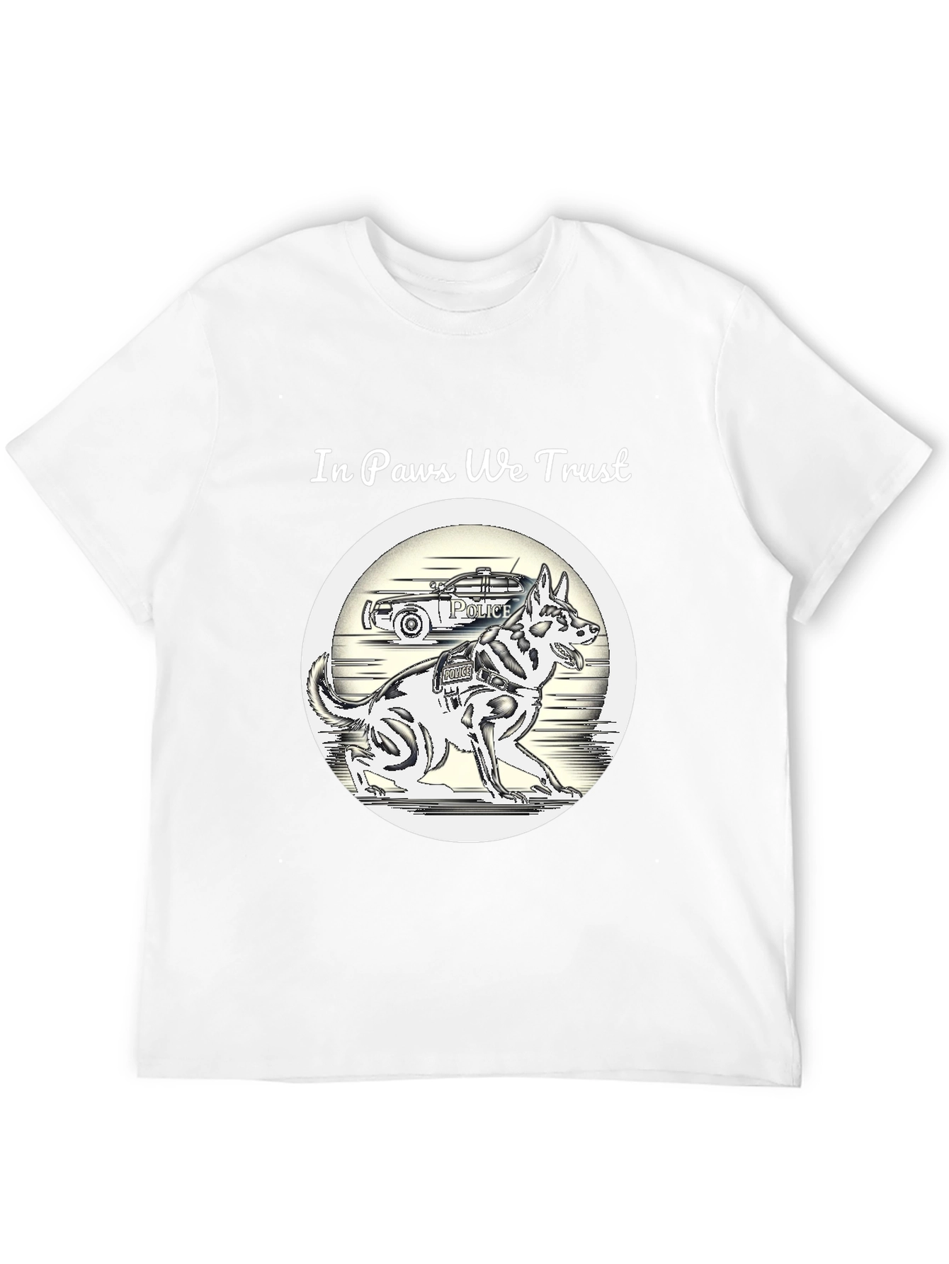 In Paws We Trust Police Dog T-Shirt