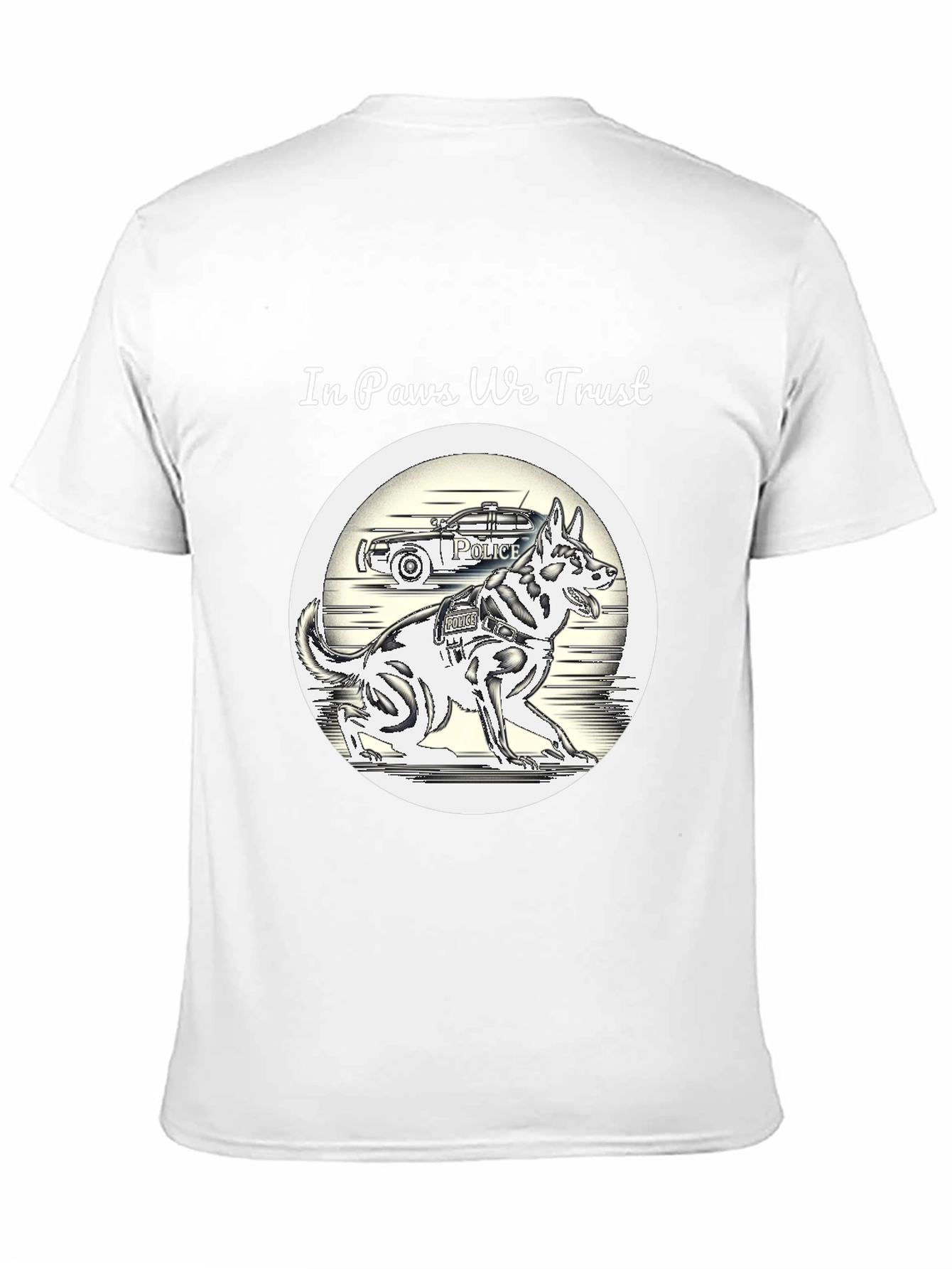 In Paws We Trust Police Dog T-Shirt