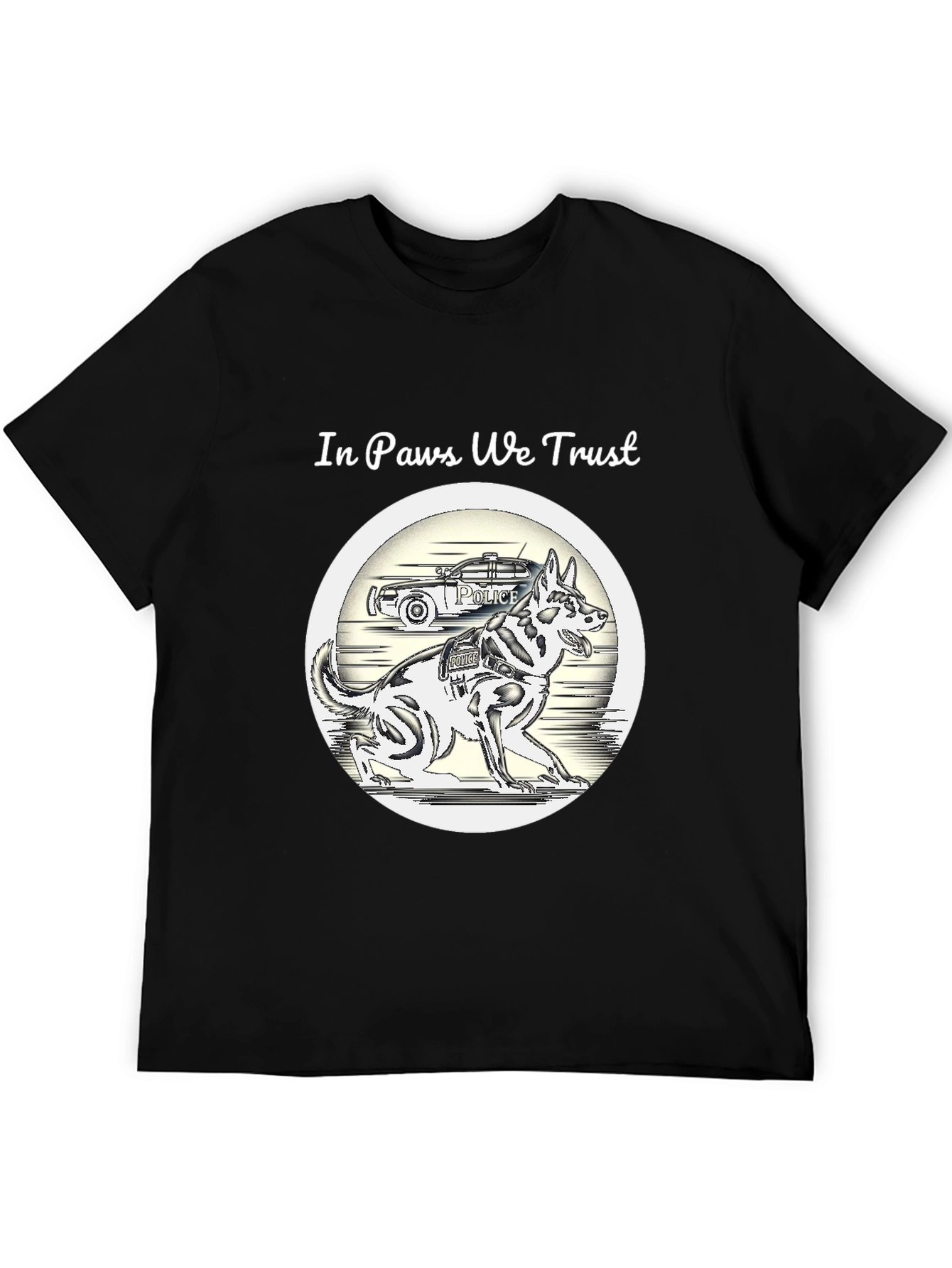 In Paws We Trust Police Dog T-Shirt