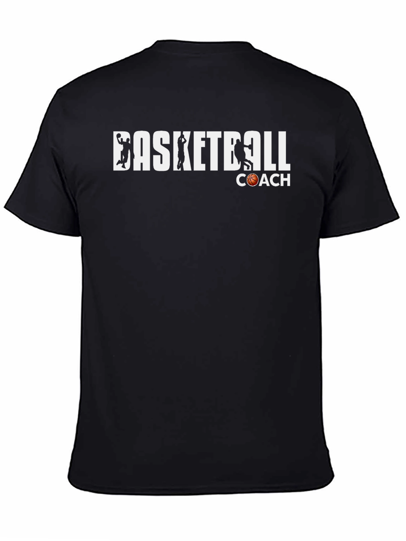 Basketball Coach T-Shirt - Black Graphic Tee