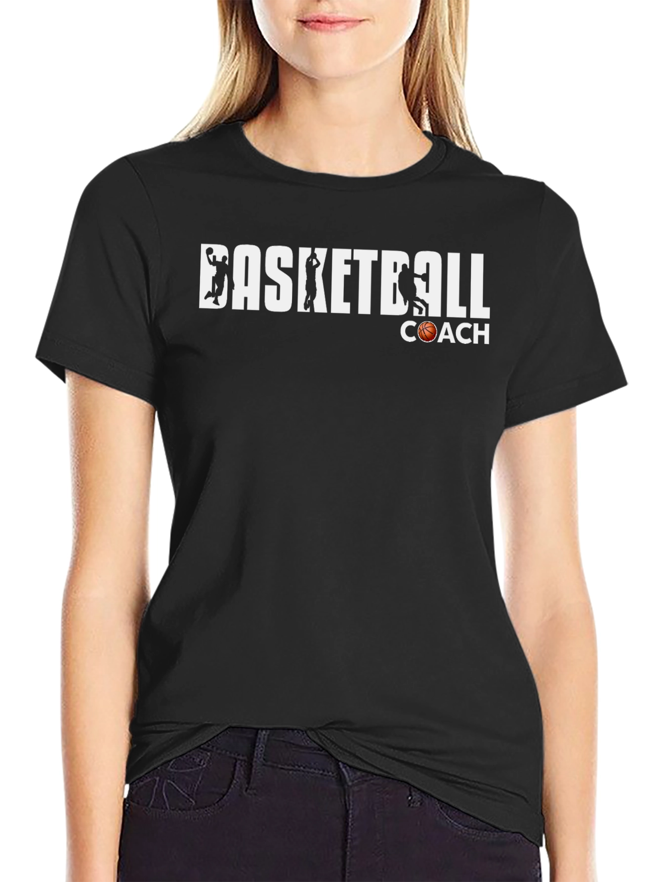 Basketball Coach T-Shirt - Black Graphic Tee