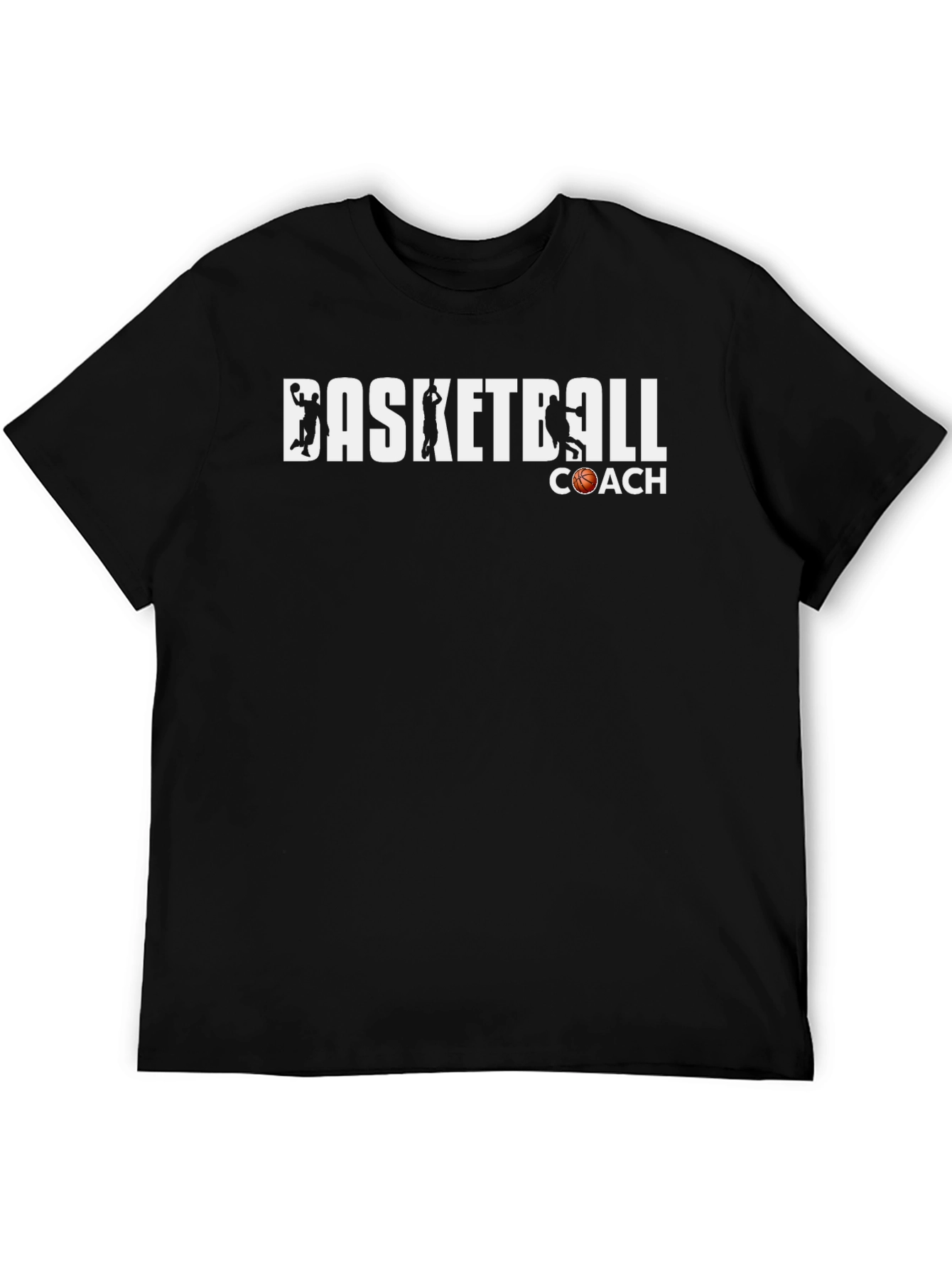 Basketball Coach T-Shirt - Black Graphic Tee