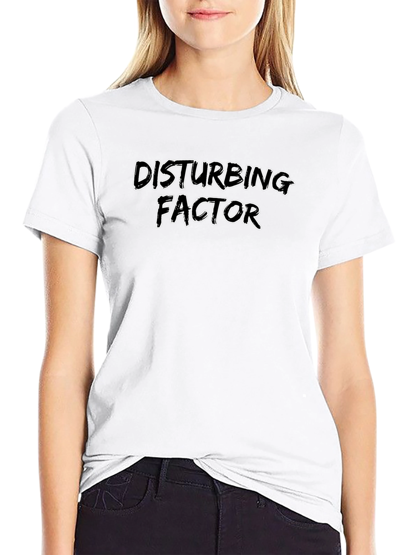 Disturbing Factor Black Graphic Tee
