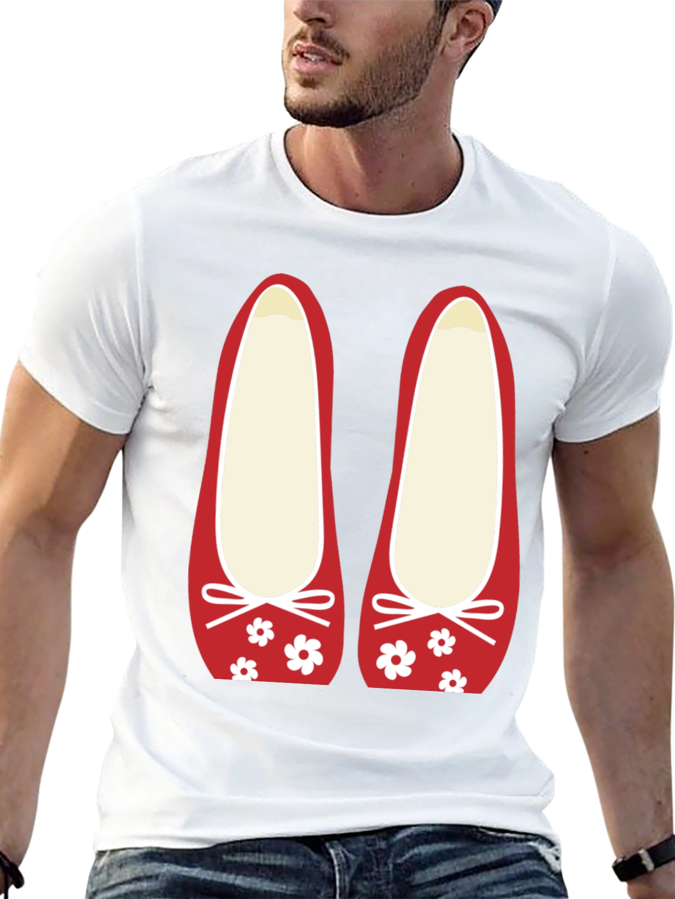 Ballet Flat Graphic Tee - Cute Casual Top