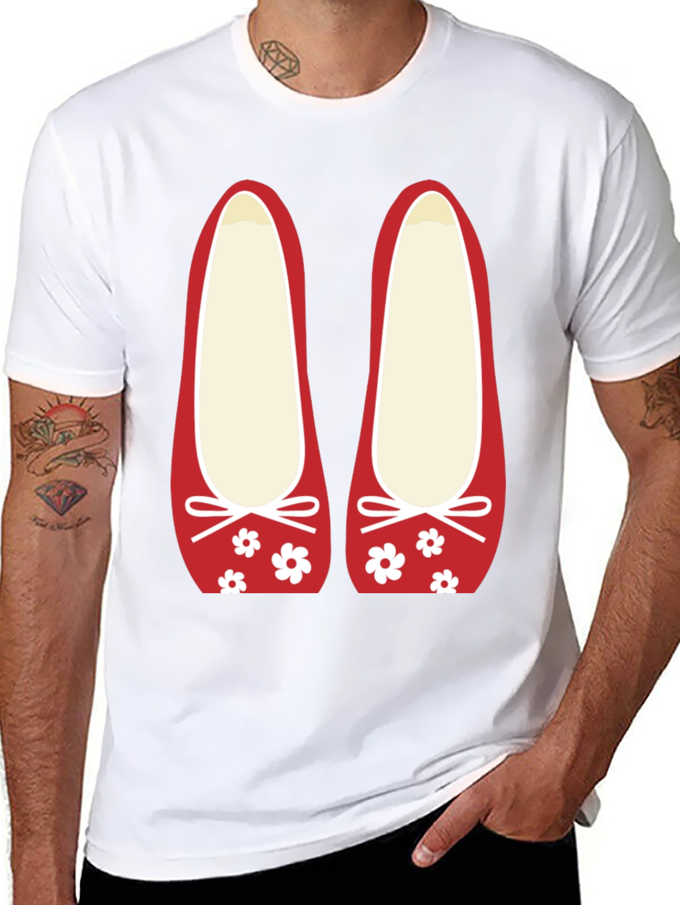 Ballet Flat Graphic Tee - Cute Casual Top