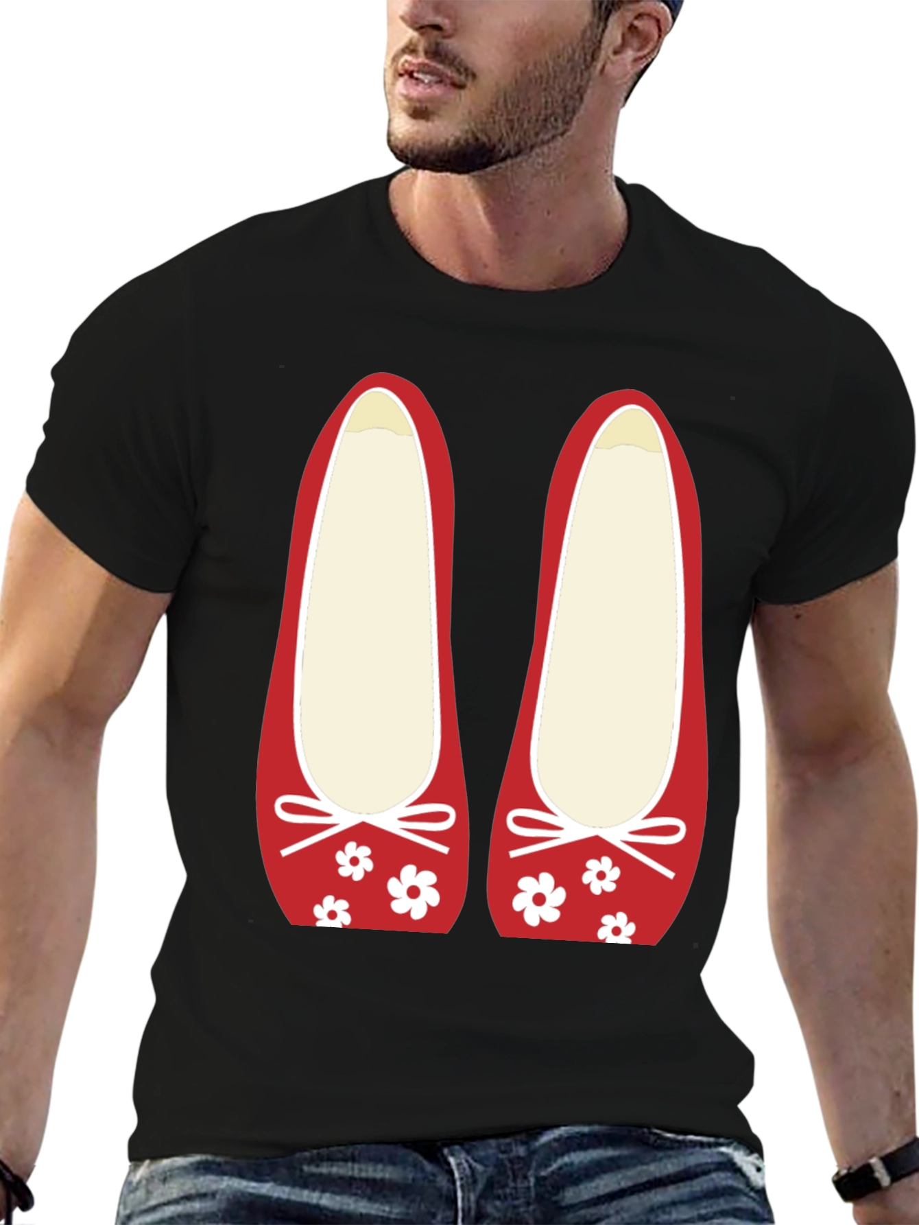 Ballet Flat Graphic Tee - Cute Casual Top