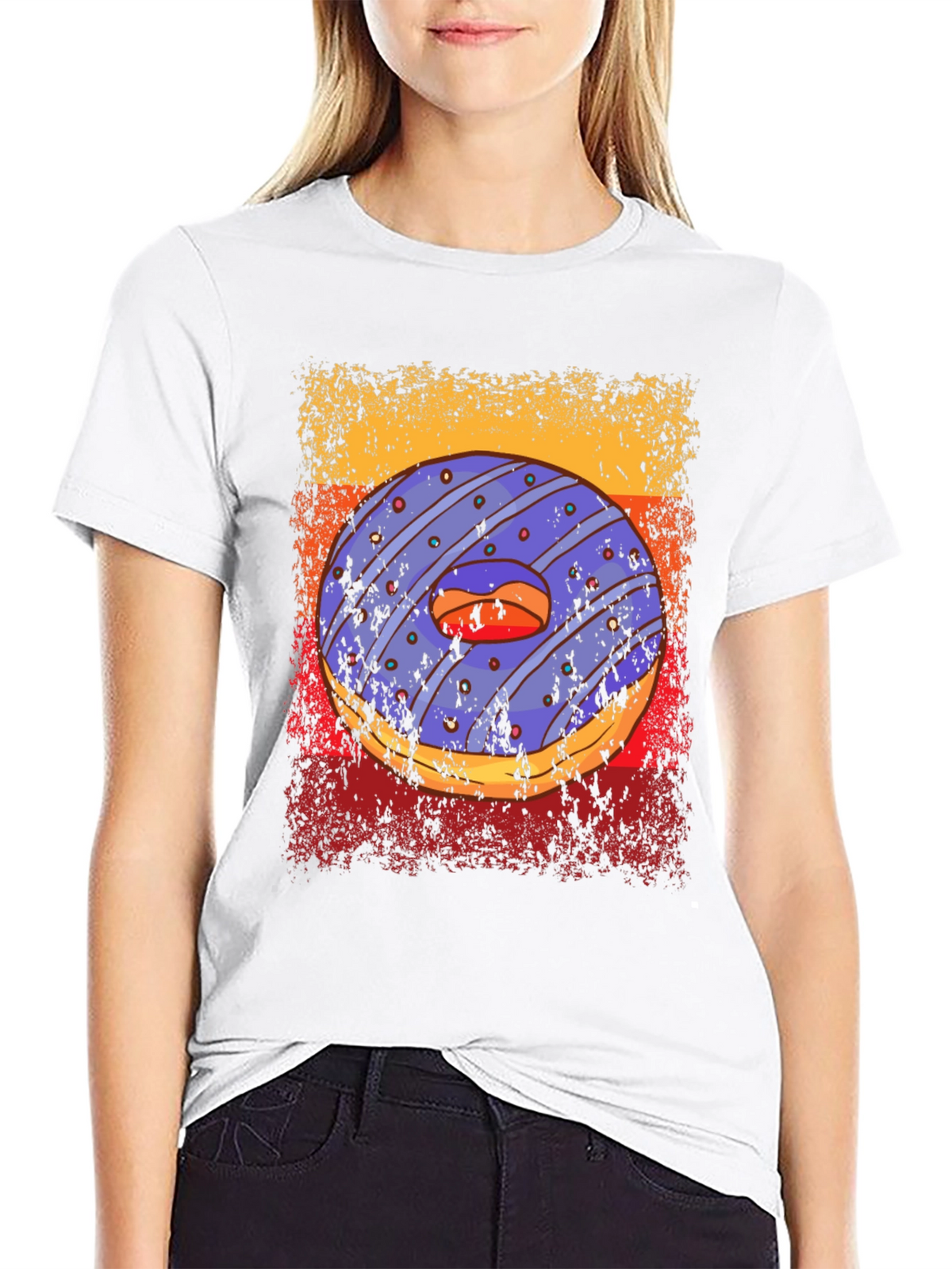 Donut Graphic T-Shirt - Edgy Streetwear Style