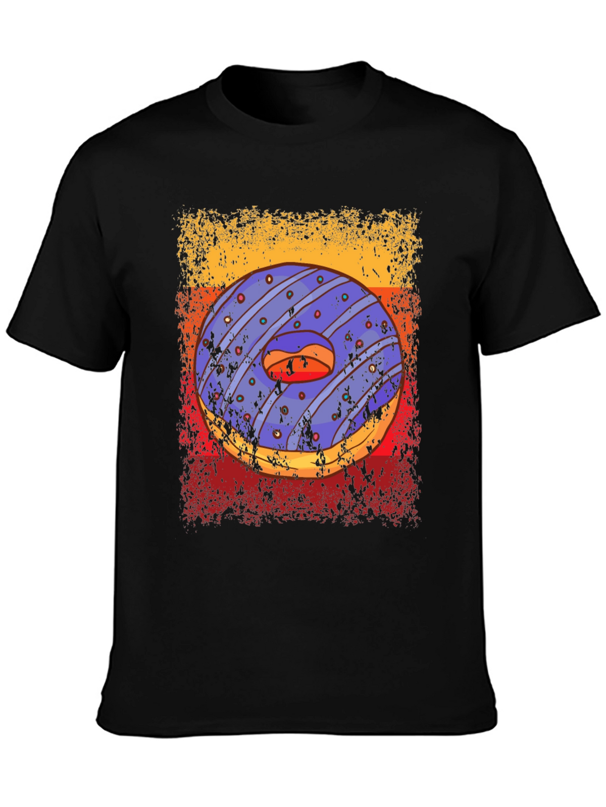 Donut Graphic T-Shirt - Edgy Streetwear Style