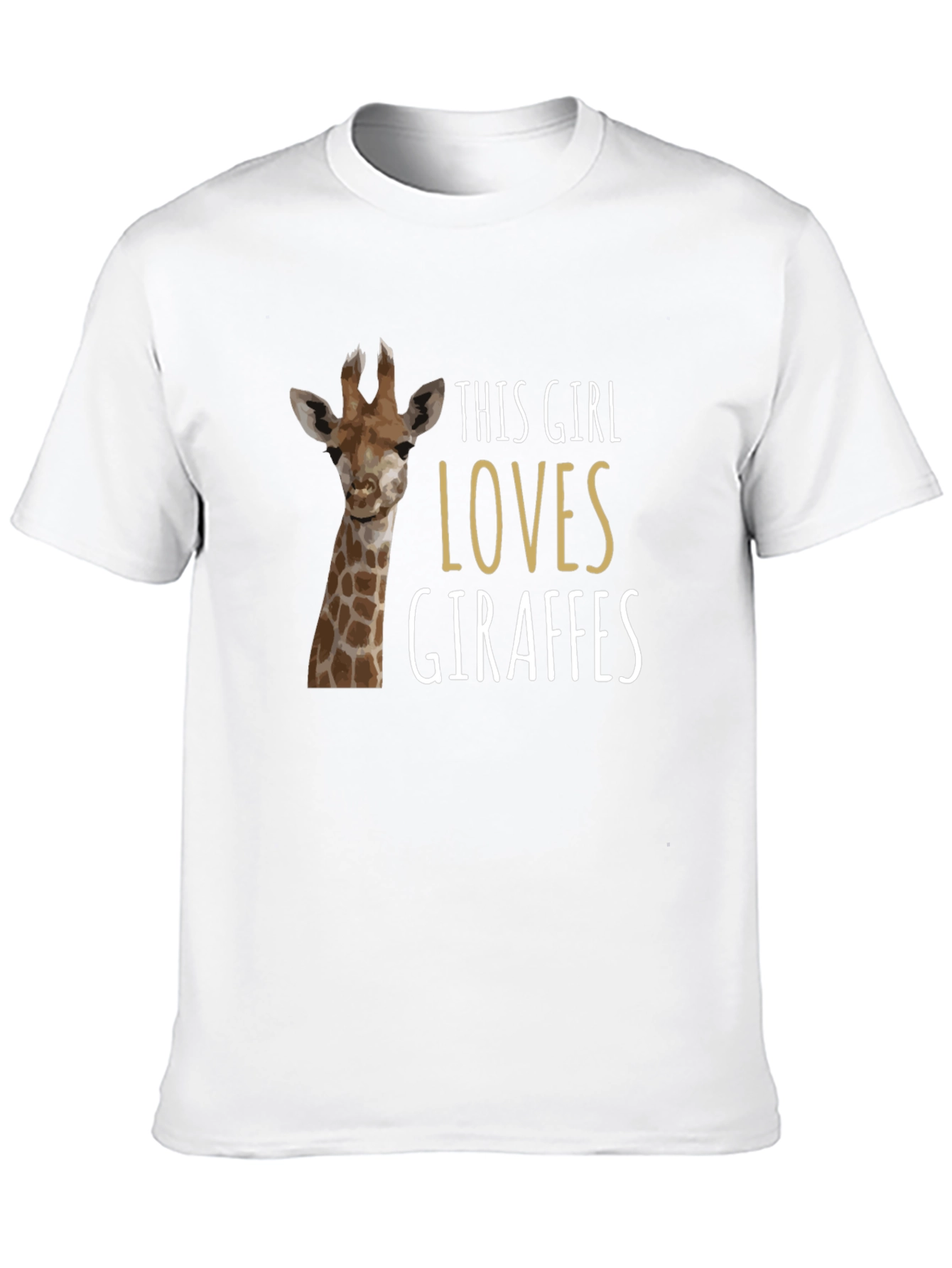 Giraffe Lover T-Shirt - Womens Animal Graphic Tee