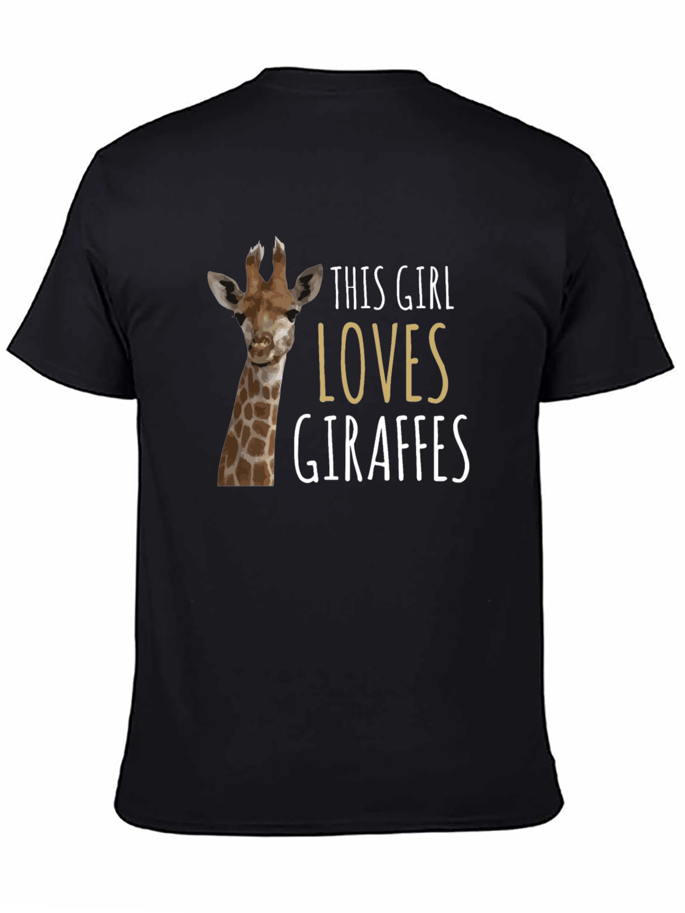 Giraffe Lover T-Shirt - Womens Animal Graphic Tee