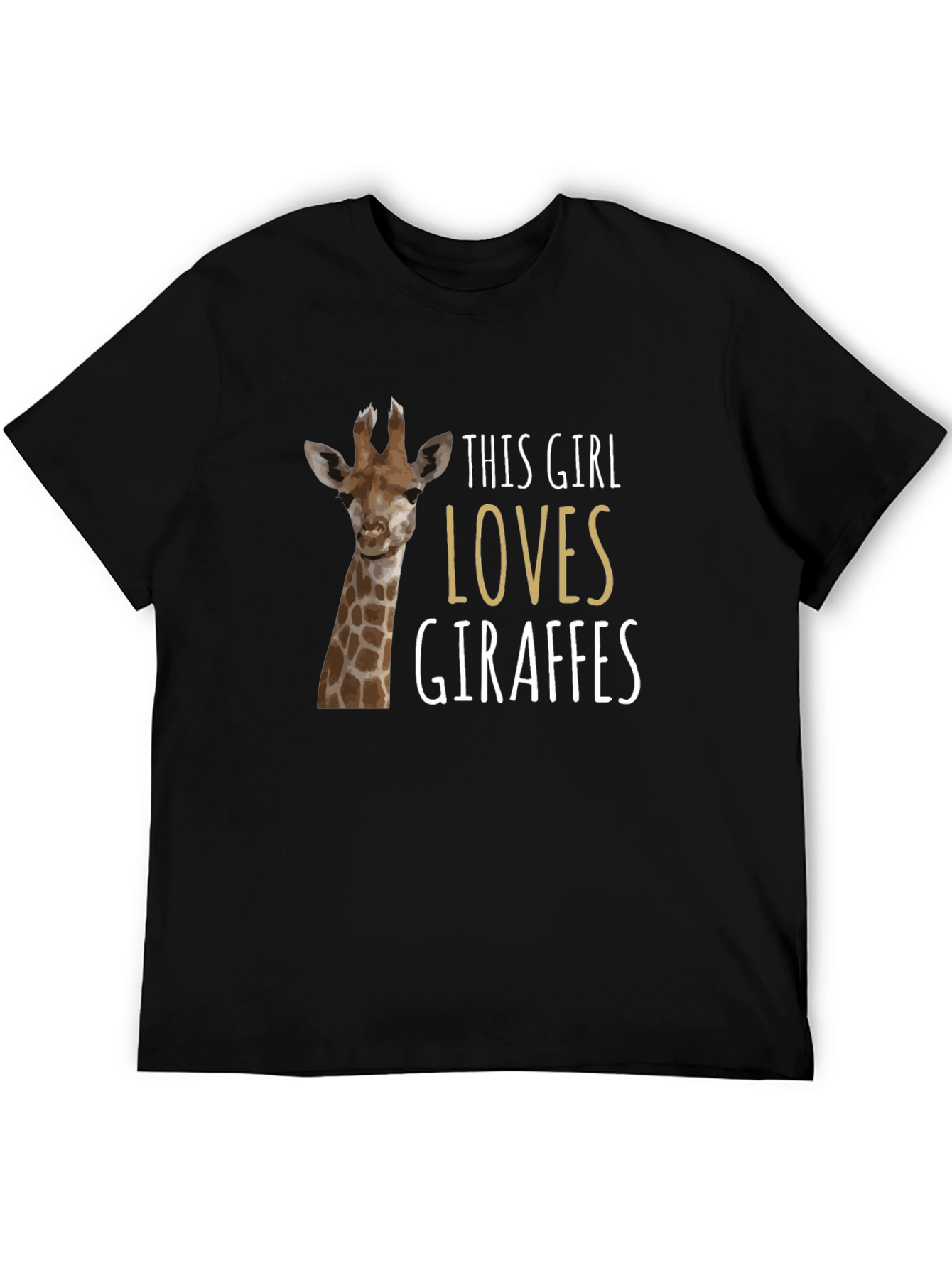 Giraffe Lover T-Shirt - Womens Animal Graphic Tee