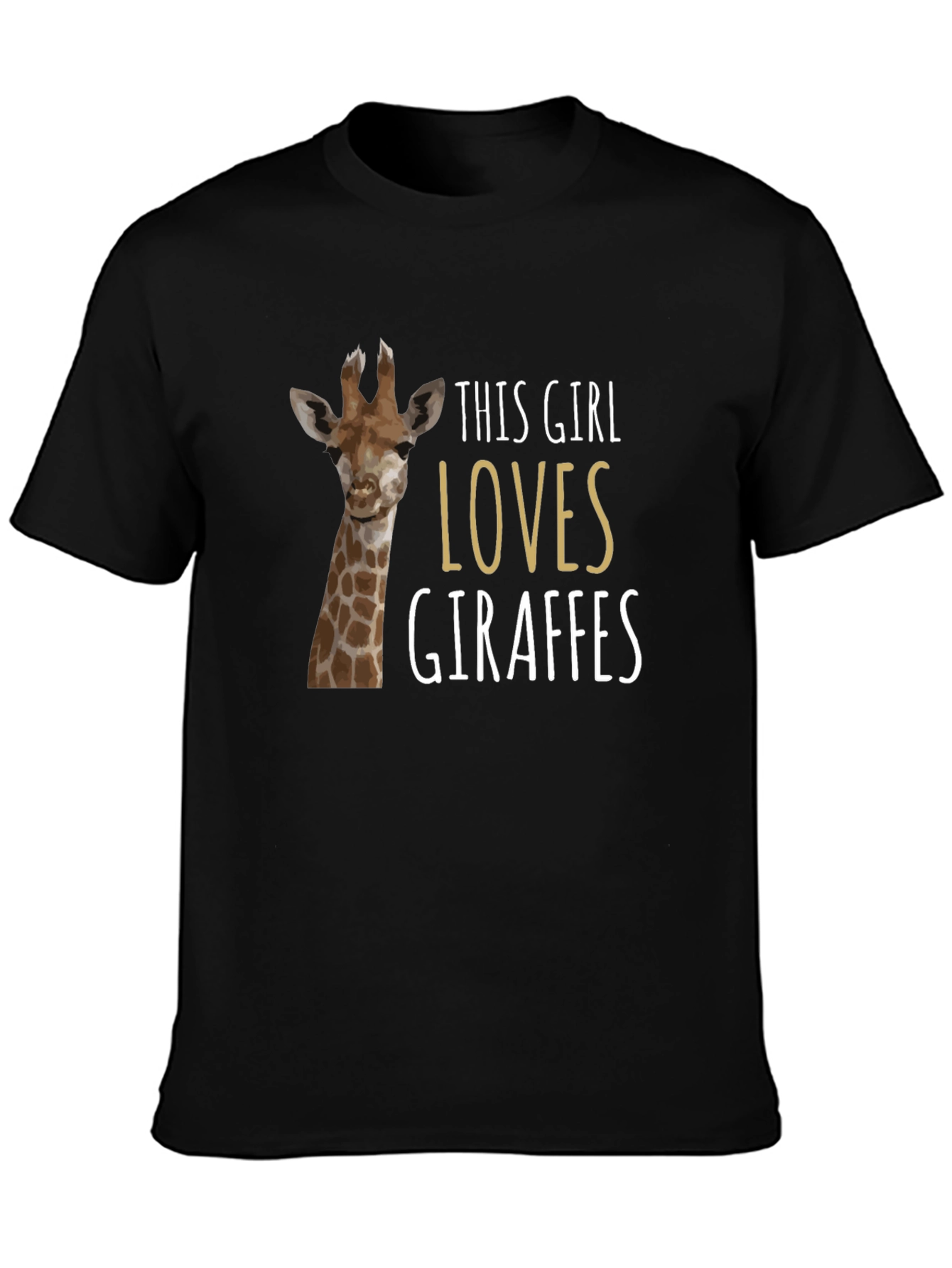 Giraffe Lover T-Shirt - Womens Animal Graphic Tee