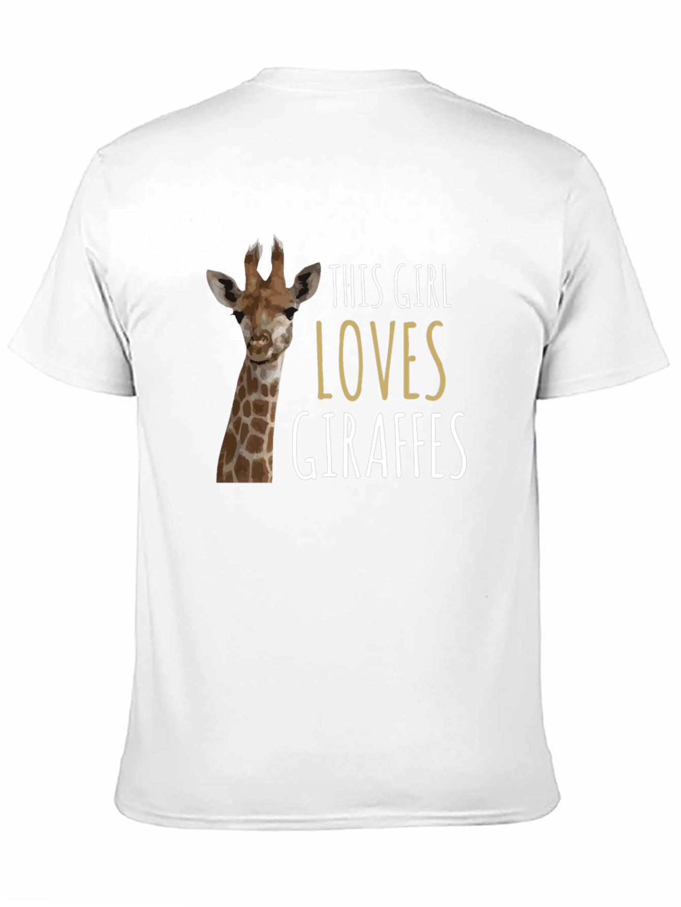 Giraffe Lover T-Shirt - Womens Animal Graphic Tee