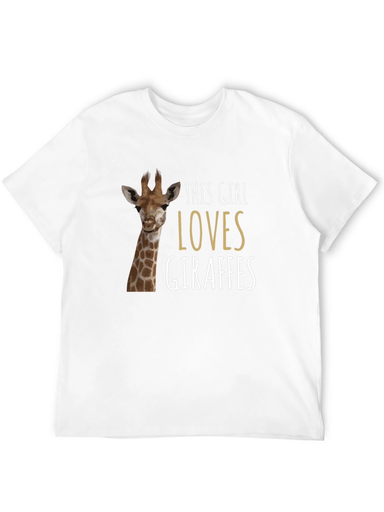 Giraffe Lover T-Shirt - Womens Animal Graphic Tee