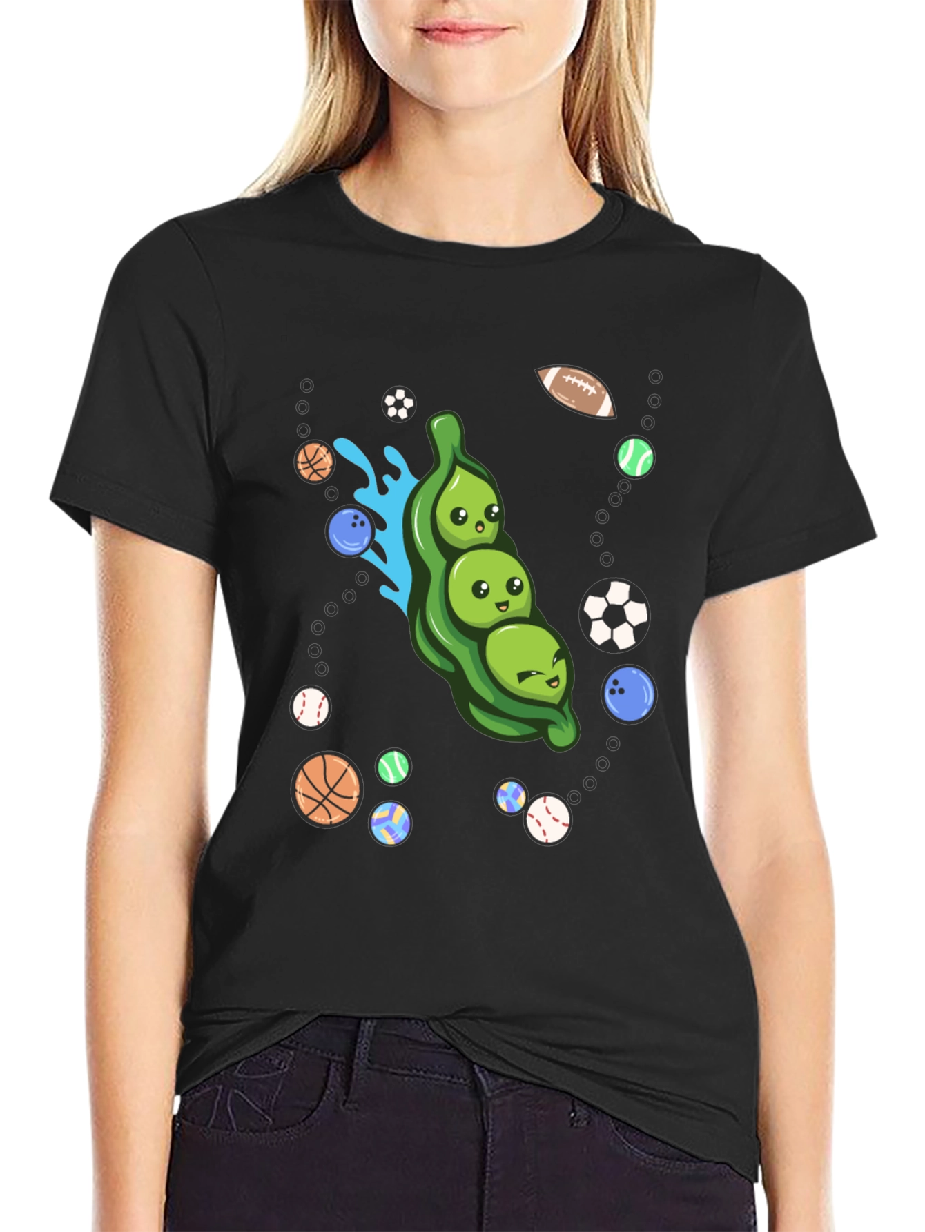 Funny Peas in a Pod Sports T-Shirt