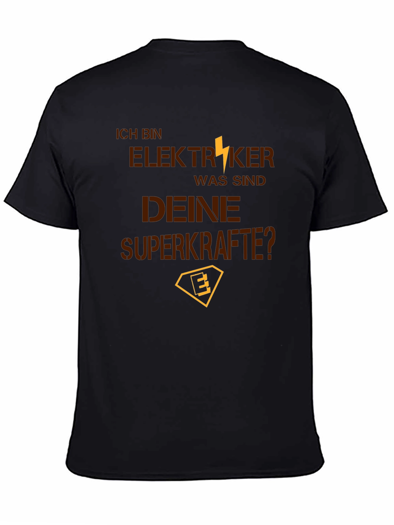Electrician Superpowers Black T-Shirt