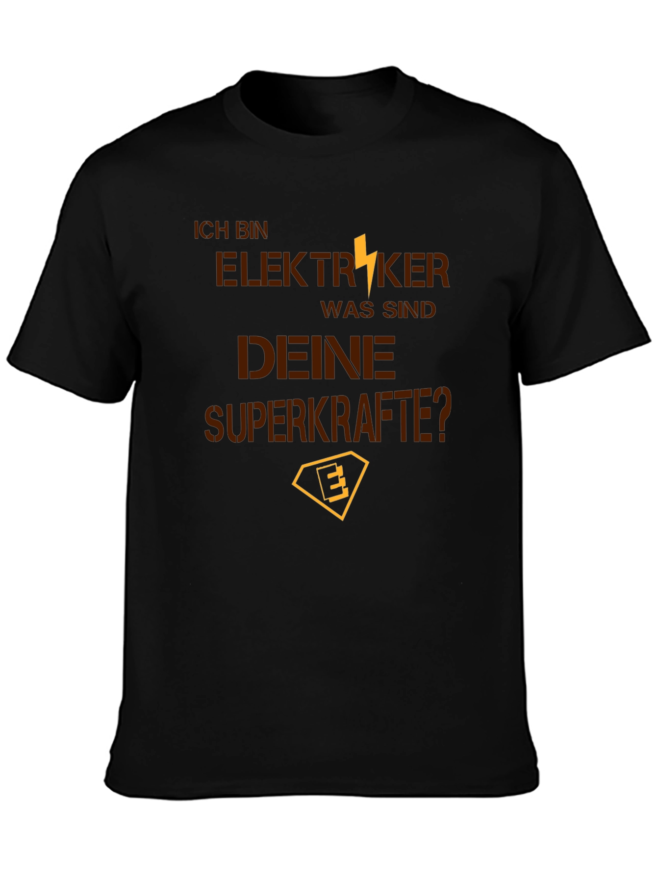 Electrician Superpowers Black T-Shirt
