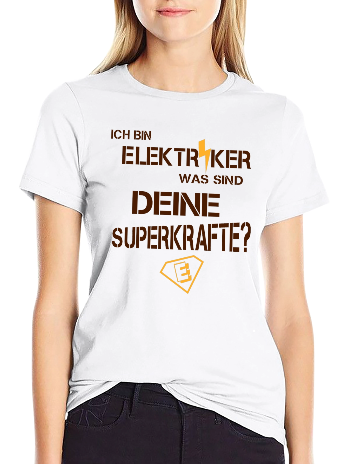 Electrician Superpowers Black T-Shirt