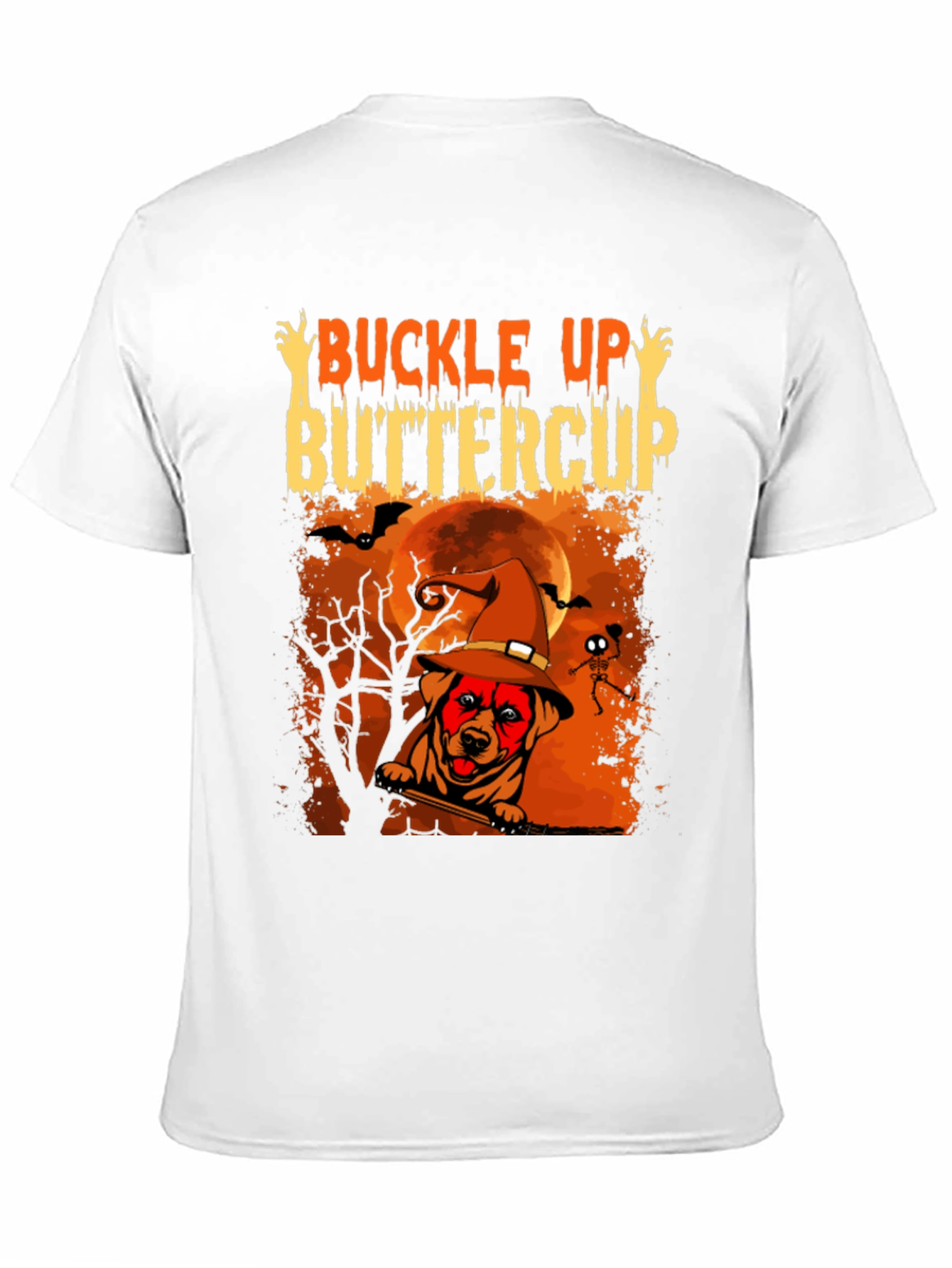 Buckle Up Buttercup Halloween Dog T-Shirt
