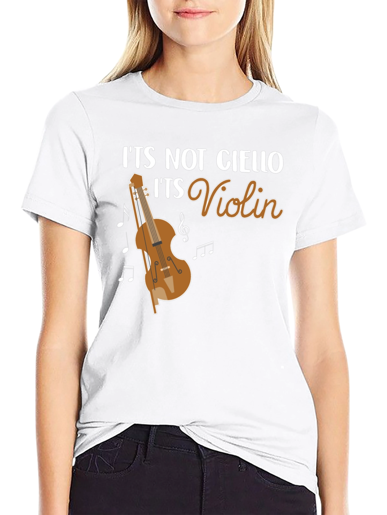 Funny Violin T-Shirt - Its Not Cello Music Tee