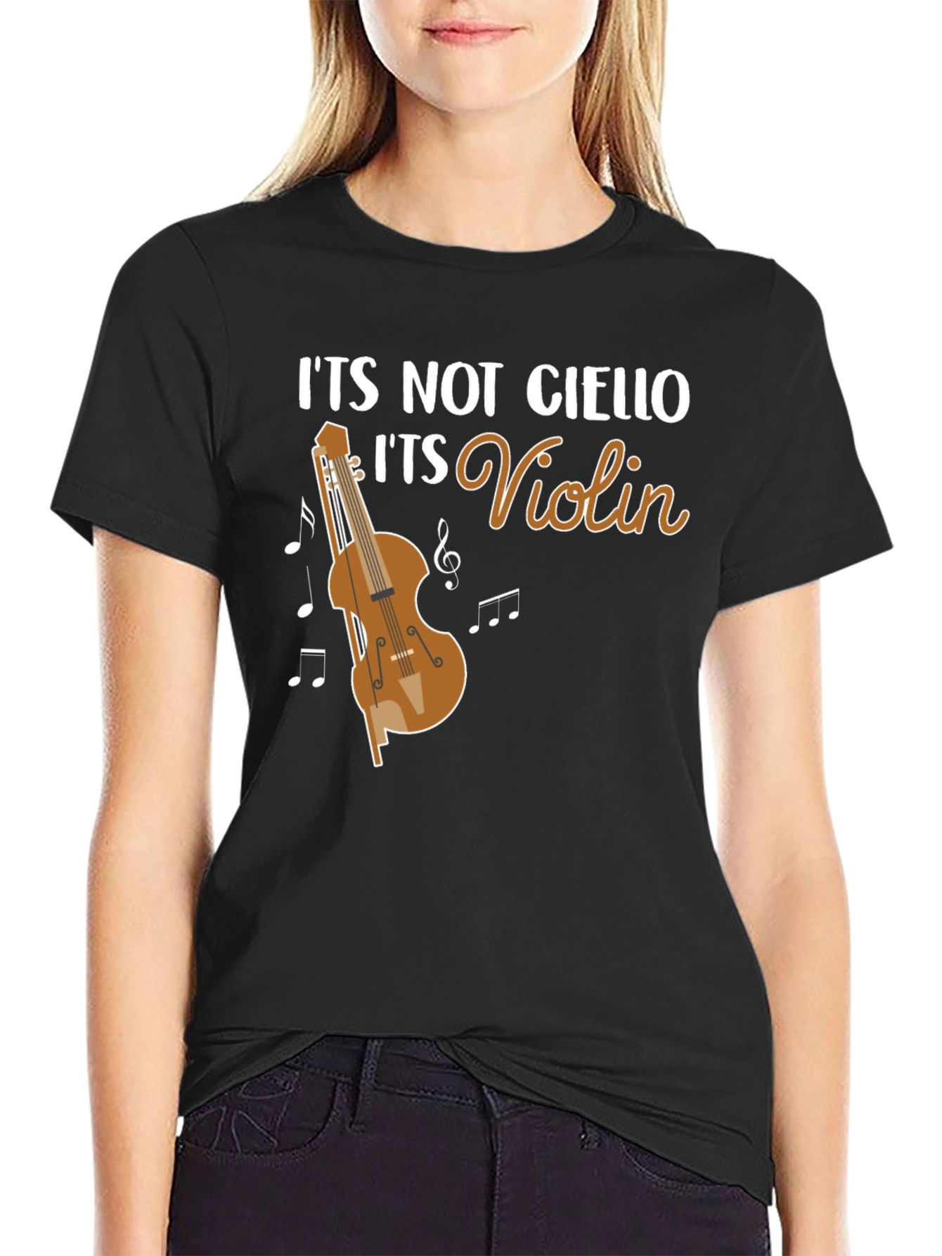 Funny Violin T-Shirt - Its Not Cello Music Tee