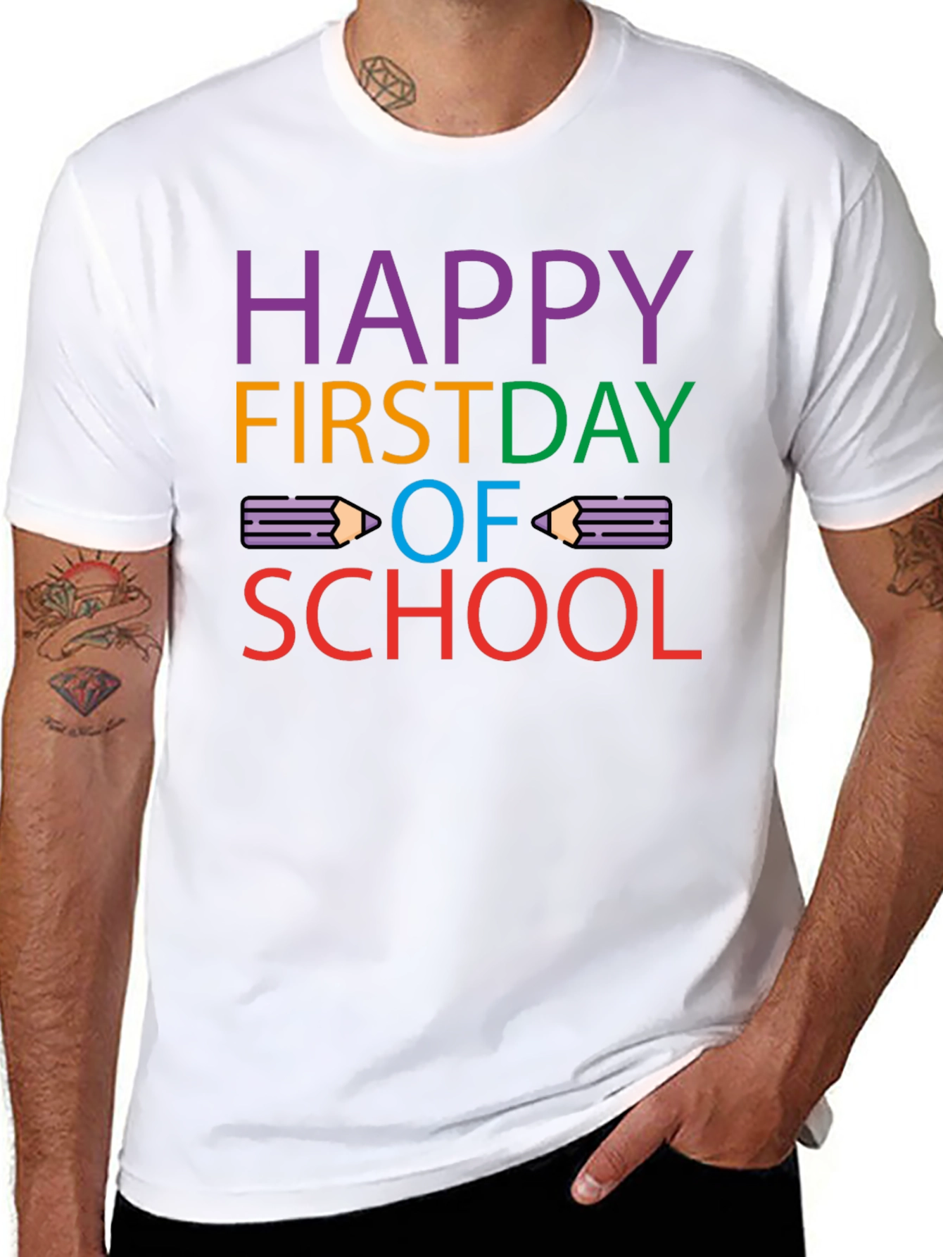 Happy First Day of School Graphic T-Shirt