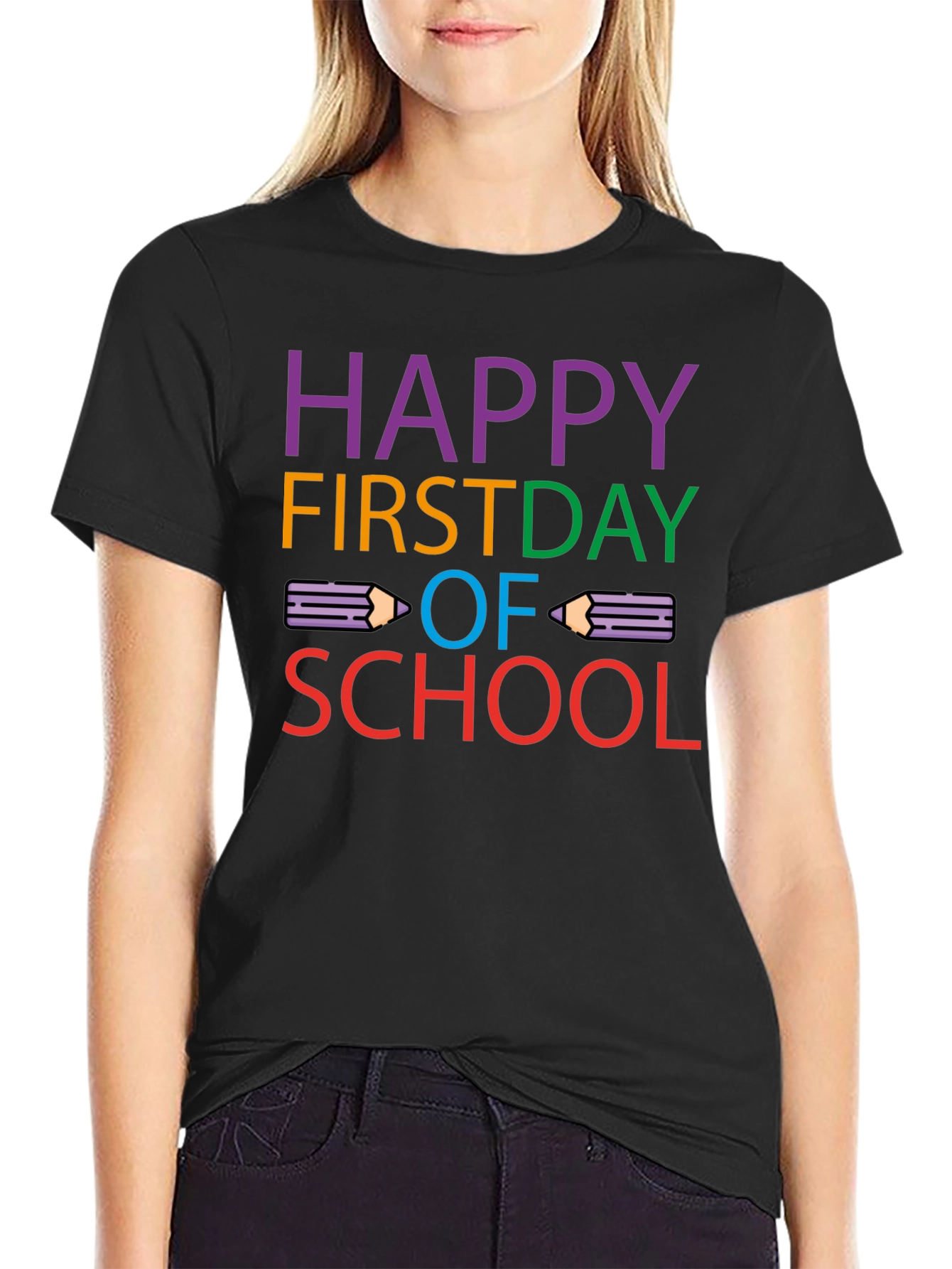 Happy First Day of School Graphic T-Shirt
