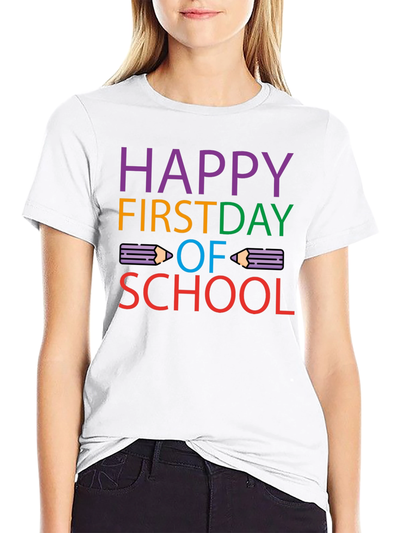 Happy First Day of School Graphic T-Shirt