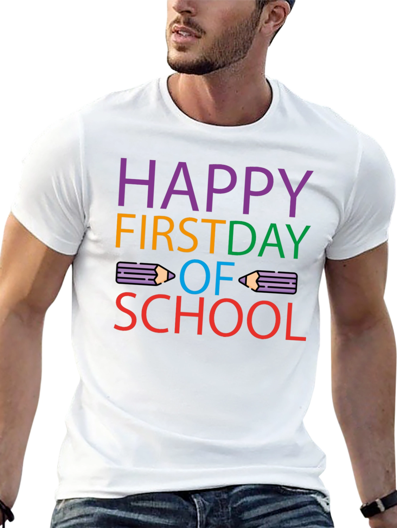 Happy First Day of School Graphic T-Shirt