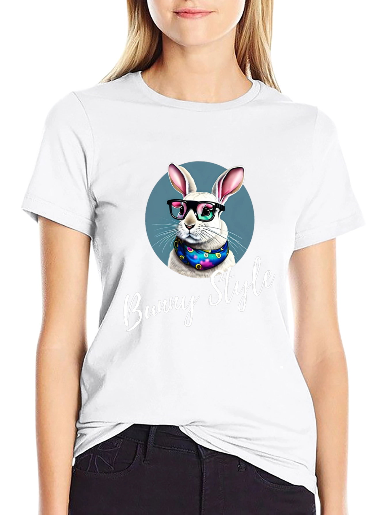 Bunny Style T-Shirt - Cool Rabbit Design